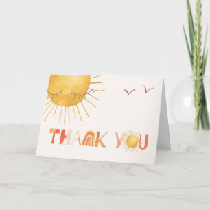 Tarjeta De Agradecimiento Ray of Sunshine   Boho Summer Thank You Card