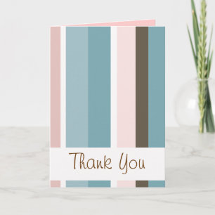 Tarjeta De Agradecimiento Rayas preciosas - gracias - personalizar