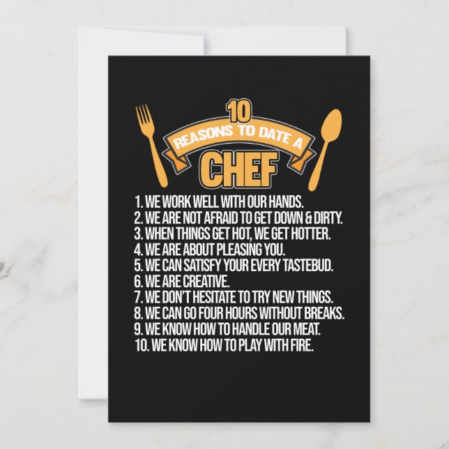 Tarjeta De Agradecimiento Razones Hasta La Fecha Cocina Cocina Cocina Cocina (Anverso)