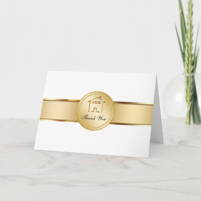 Tarjeta De Agradecimiento Real Estate Thank You Cards (Anverso)