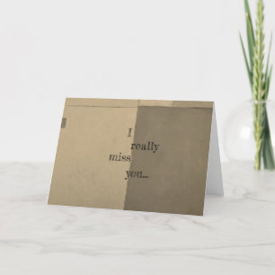 Tarjeta De Agradecimiento Realmente te extraño