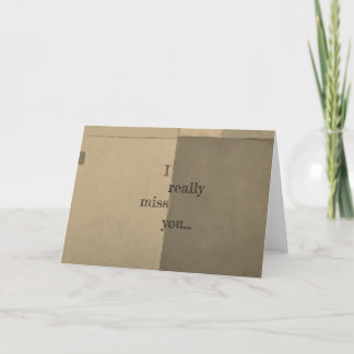 Tarjeta De Agradecimiento Realmente te extraño