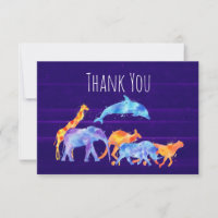 Rebaño de animales salvajes en morado Resumen Grac