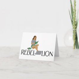 Tarjeta de agradecimiento Rebellion Reading para a