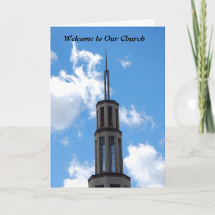 Tarjeta De Agradecimiento Recepción a nuestra iglesia