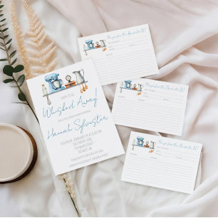 Tarjeta De Agradecimiento Receta para la novia en la ducha de novia de cocin