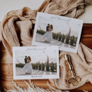 Tarjeta de agradecimiento recién casada, Boda foto