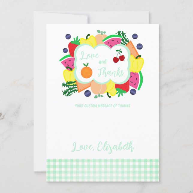 Tarjeta De Agradecimiento Recién Salido del Mercado Despedida de Soltera (Anverso)