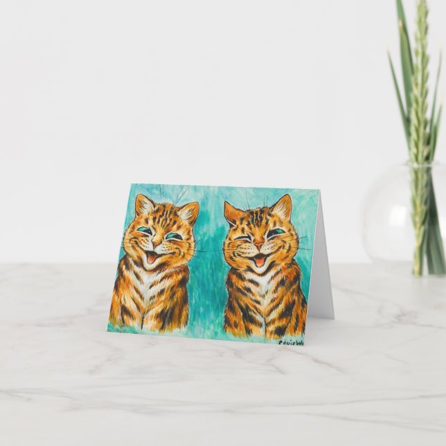 Tarjeta De Agradecimiento Reconciliación por Louis Wain (Anverso)