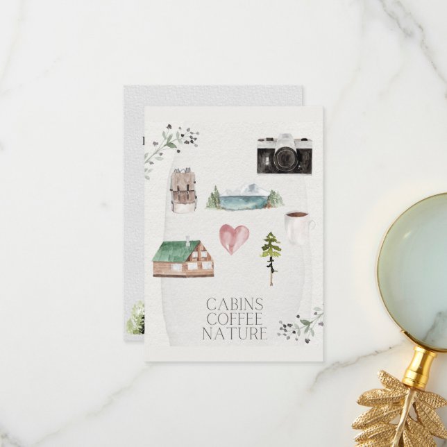 Tarjeta De Agradecimiento Recorrido por Bachelorette Camping (Anverso/Reverso In Situ)