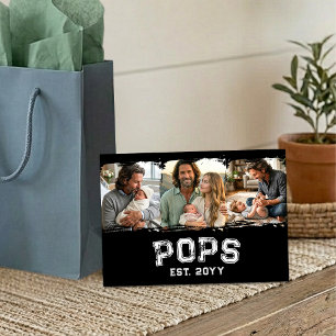 Tarjeta De Agradecimiento Recuerdo de Foto del Año 3 de Pops Estilo Varsity