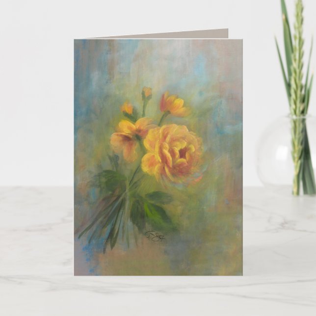 Tarjeta De Agradecimiento Recuerdos dorados (Anverso)