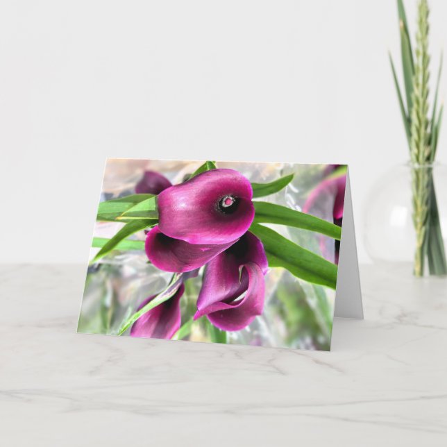 Tarjeta De Agradecimiento Red Calla Lily (Anverso)
