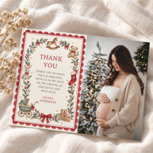 Red Scallop Juguetes Antiguos Navidad Baby Shower