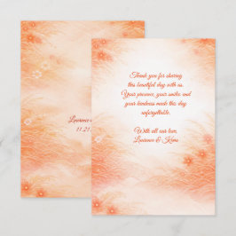 Tarjeta De Agradecimiento Red Seigaiha – Japanese Wedding Collection