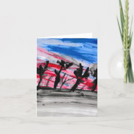 Tarjeta De Agradecimiento Red Sunset