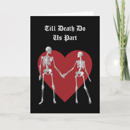 Tarjeta De Agradecimiento Red Till Death Do Us Part Valentine's Day Card
