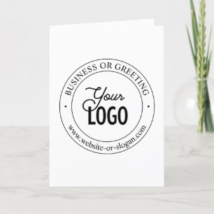 Tarjeta De Agradecimiento Reemplazo de logotipo fácil y texto personalizable