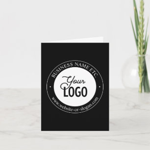 Tarjeta De Agradecimiento Reemplazo de logotipo fácil y texto personalizable