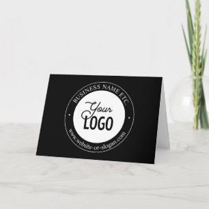 Tarjeta De Agradecimiento Reemplazo de Logotipo Fácil y Texto Personalizable