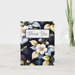 Tarjeta De Agradecimiento Regal Floral Elegance: Ducha nupcial