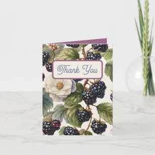 Tarjeta De Agradecimiento Regal Floral Elegance: Ducha nupcial