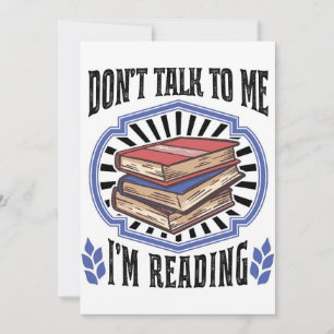 Tarjeta De Agradecimiento Regalo al lector estoy leyendo libros