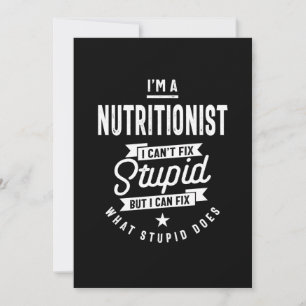 Tarjeta De Agradecimiento Regalo con título de nutricionista