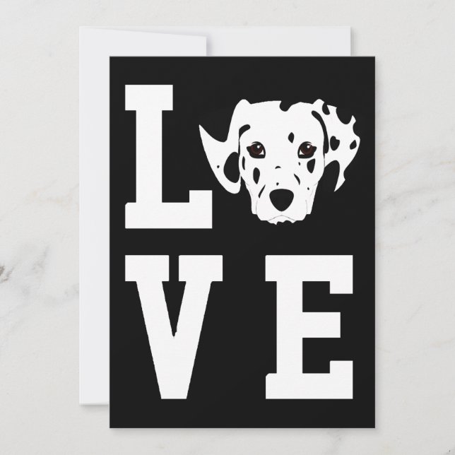Tarjeta De Agradecimiento Regalo dálmata| Dalmatian Lover Gift (Anverso)