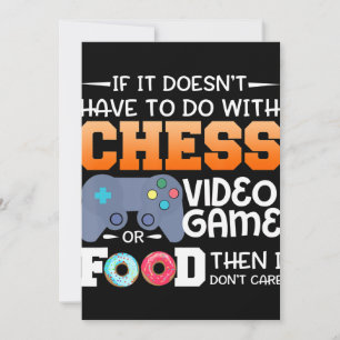 Tarjeta De Agradecimiento Regalo de ajedrez   Videojuego de ajedrez o diseño