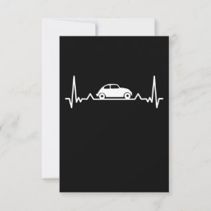 Tarjeta De Agradecimiento Regalo de automóviles clásicos Heartbeat