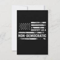 Regalo de bandera americana no demócrata