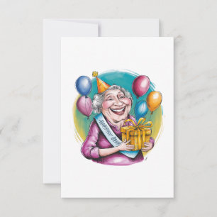 Tarjeta De Agradecimiento Regalo de broma divertido para el cumpleaños de Na