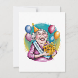 Tarjeta De Agradecimiento Regalo de broma divertido para el cumpleaños de Na