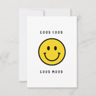 Tarjeta De Agradecimiento Regalo de cara sonriente, cara emoji 