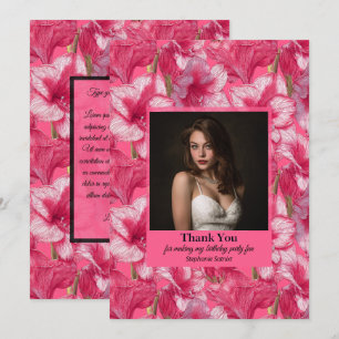 Tarjeta De Agradecimiento Regalo de cumpleaños sorpresa de Amarilis rosa chi