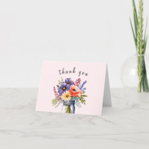 Tarjeta De Agradecimiento Regalo de Despedida de Soltera en Tarro de Mason c
