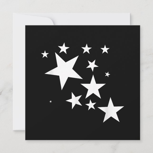 Tarjeta De Agradecimiento Regalo de disfraz de diseño de patrón de estrellas (Anverso)