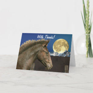 Tarjeta De Agradecimiento Regalo de Equine Animal lover