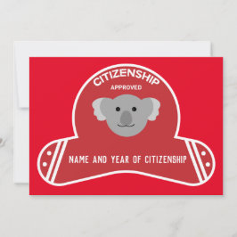 Tarjeta De Agradecimiento Regalo de Felicitación del Partido de Ciudadanía A
