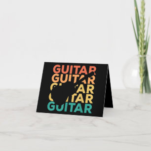 Tarjeta De Agradecimiento Regalo de guitarra Guitaristas de guitarra acúst