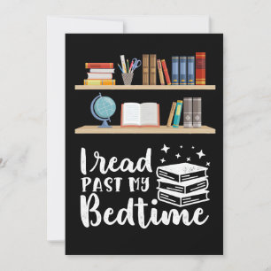 Tarjeta De Agradecimiento Regalo de lector que leí más allá de mi hora de ca