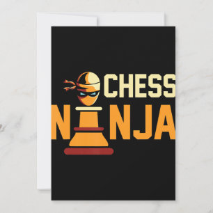 Tarjeta De Agradecimiento Regalo de los aficionados al ajedrez Ninja de Guay