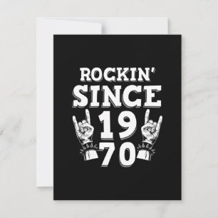 Tarjeta De Agradecimiento Regalo de Navidad Rockin Desde 1970