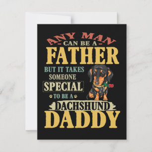Tarjeta De Agradecimiento Regalo de papá  Cualquier Hombre Puede Ser Padre D