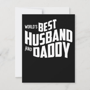 Tarjeta De Agradecimiento Regalo de papá   Mejor Esposo y Papi del Mundo