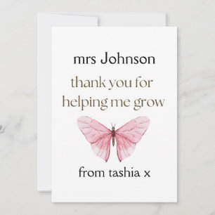 Tarjeta De Agradecimiento Regalo de profesor personalizado, regalo de profes