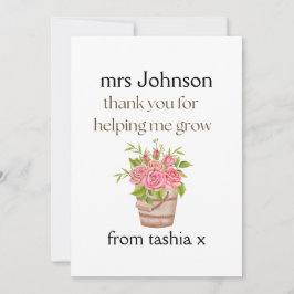 Tarjeta De Agradecimiento Regalo de profesor personalizado, regalo de profes