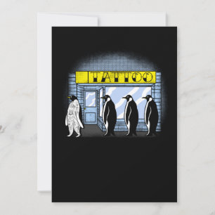 Tarjeta De Agradecimiento Regalo de tatuajes de pengiun