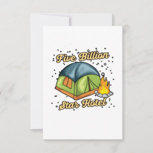 Tarjeta De Agradecimiento Regalo de tienda de campaña para campamento de hot